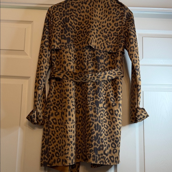 Forever 21 Leopard Print Trench Jacket/Blazer - Picture 8 of 12